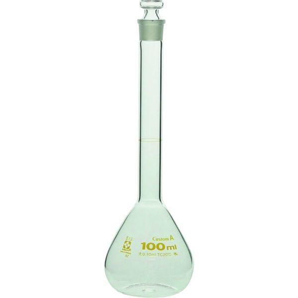 【メーカー在庫あり】 026050100 柴田科学(株) SIBATA メスフラスコ カスタムA 100mL 026050-100 JP店