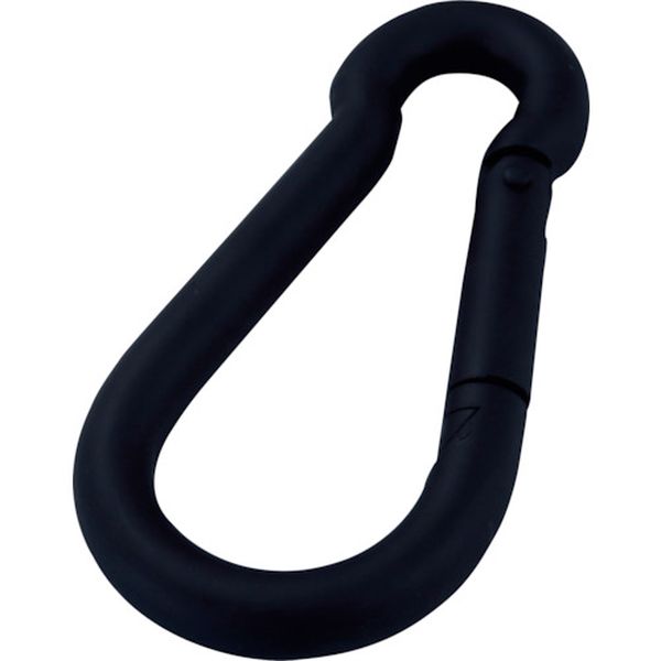 ・指で押すだけで開閉でき、ワンタッチで取付可能です。・DIYに使いやすいカラー仕様の荷役金物です。・チェーンやロープなどの連結や末端金具の連結金具として。・色：ブラック・使用荷重(kg)：60・A(mm)：70・B(mm)：33・C(mm)：8.5・表面処理：塗装・スチール・表示荷重は金物単体での数値です。・荷重値は目安で保証値ではありません。・極端な衝撃や偏荷重を与えないでください。・使用環境・使用状況によっては錆びてしまったり、塗装が剥がれる恐れがあります。・生産国 中国・JANコード 4962123040157・質量 40g・コード：368-7476 ・品目：1010401510104015楽天 JP店