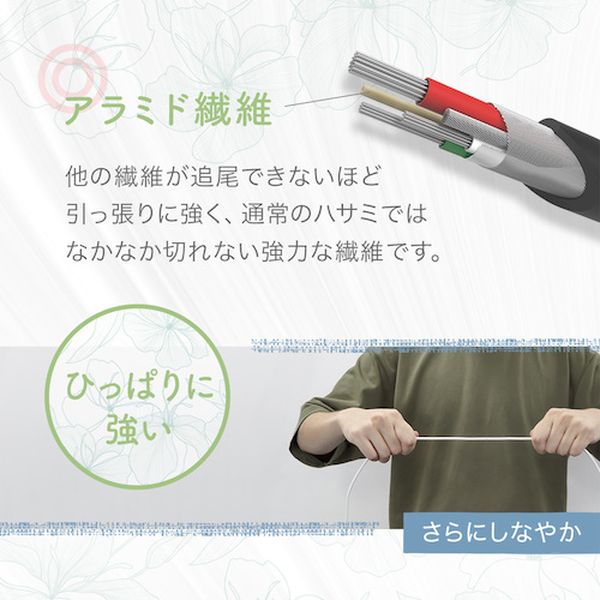 メーカー Type-C to Lightningケーブル やわらかく断線に強い 200cm ホワイト OWL-CBKLTCSR2 hirochishop-13089999 株式会社ヒロチー商事 楽天市場店 サンプル画像3