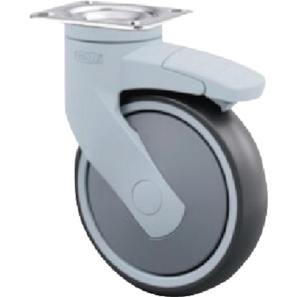 【メーカー在庫あり】 樹脂キャスター”LEVINA”(エラストマー車) φ150 自在式(方向ロック付) 5371PJP150P50 JP店