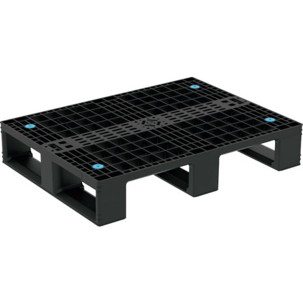 ・ヨーロッパでハーフパレットと呼ばれる600×800mmサイズのパレットです。・オリコンを載せたまま陳列することができます。・リサイクル原料を使用して製造したパレットです。・長辺側の裏面はゲタ形状となっており、ハンドリフト作業がスムーズに行えます。・製品の保管、輸送用として・最大動荷重(kg)：500・最大静荷重(kg)：2000・色：ブラック・間口(mm)：800・奥行(mm)：600・高さ(mm)：144・差込口寸法(間口側)幅×高さ(mm)：250×110・差込口寸法(奥行側)幅×高さ(mm)：225×90・中央桁幅(mm)：100・適合機種：ハンドリフト・適合機器：ハンドリフト・片面四方差し・リサイクルポリプロピレン(PP)・生産国 日本・JANコード 4983049005624・質量 5.900kg・コード：379-1435 ・品目：80495900BKRCP80495900BKRCP楽天 JP店　
