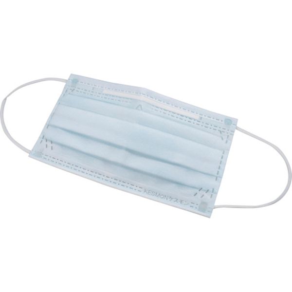 ・消臭剤ケスモン［［R上］］の化学吸着により悪臭を瞬時に消臭します。・排泄臭、腐敗臭など多様な臭いに対して強力な消臭効果を発揮します。・高濃度の臭気でもしっかり消臭します。・高い抗菌、抗ウイルス効果を発揮します。・微粒子対策やPM2.5対策に対応するフィルターを使用しています。・オメガプリーツタイプの4層構造により顔にしっかりフィットします。・米国医療用マスクの防護規格(ASTM-F2100-11)をクリアしています。・臭気が気になる作業全般に。・縦(mm)：95・横(mm)：175・色：水色・構造：4層・PFE(微粒子ろ過効率)：99.9％以上・BFE(細菌ろ過効率)：99.7%以上・米国医療用マスクの防護規格(ASTM-F2100-11)をクリア・個包装(1枚単位)・耳掛けタイプ・本体：ポリプロピレン・ノーズフィッター：ポリエチレン・耳ひも：PET・ポリウレタン・消臭剤：無機系消臭剤(ケスモン)・生産国 中国・JANコード 4970210035016・質量 550g・コード：422-4080 ・品目：555000555-000楽天 JP店