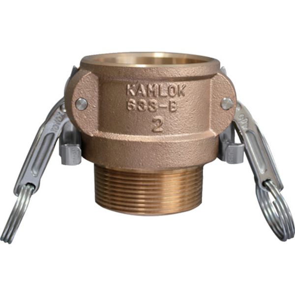 【メーカー在庫あり】 633BBL212BR カムロック ツインロックタイプカプラー オネジ ブロンズ 633-BBL 2..