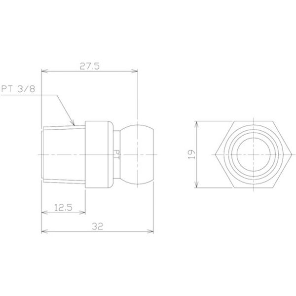 �ڥ᡼�����߸ˤ���� 830352 ����(��) ���� �������ȥ����ƥ�3/8 ���ͥ����� PT3/8 (2����) 83035(2) JPŹ