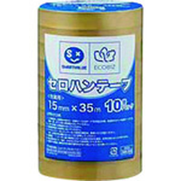 【メーカー在庫あり】 プラス(株) ジョインテックス 388546セロハンテープ 15mm×35m10巻 B638J B638J JP店