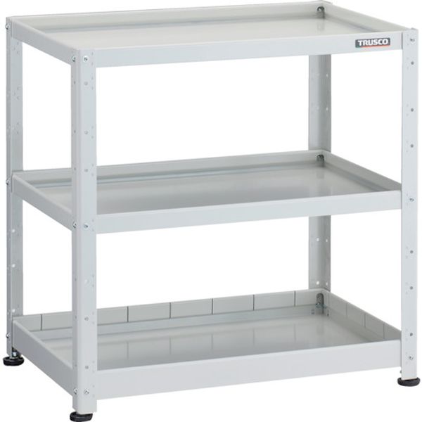 【メーカー在庫あり】 BDWR973F1W 小型ボルト式棚 バーディワゴンラック型 750X500 浅2深1段 ホワイト ..