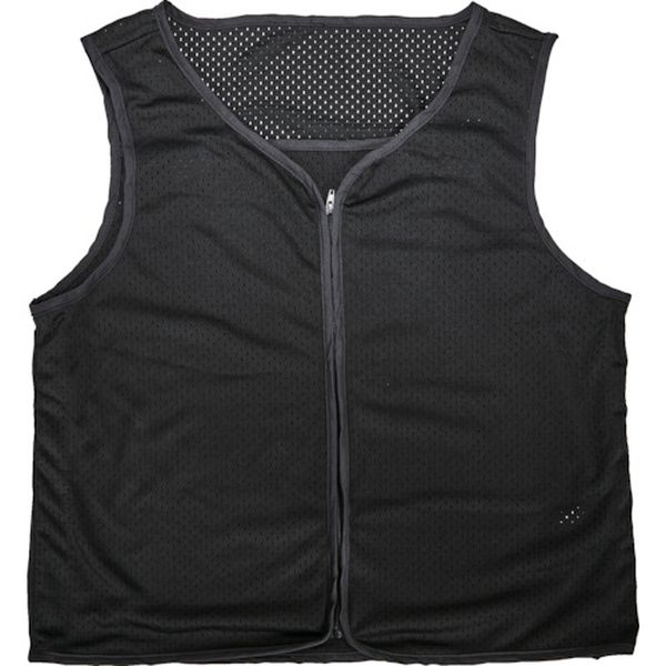 ・インナーパッドを挿入することで簡易的に耐刃・耐突防護衣になる安全ベストです。・従来の重くて硬い防護衣と違い、軽く柔らかい素材のため動きやすく作業性に優れています。・メッシュ生地のため通気性が良く、夏場の暑い時期にも着用可能です。・柔らかい生地でフィット感を高めました。・別売りのインナーパッド(耐切創：ISO13997規格17.8N 耐突：ISO13996規格 352N)を内側ポケットに挿入しお使いください。・警備用、護身用に。・色：ブラック・サイズ：胴回100cm、着丈55cm・タイプ：インナー・メッシュタイプ・ポリエチレン繊維・ベストにインナーパッド(BRV-PAD)は付属しておりません。別途ご購入ください。・生産国 中国・JANコード 4550414156894・質量 163g・コード：388-6835 ・品目：BRINVLBRINV-L楽天 JP店