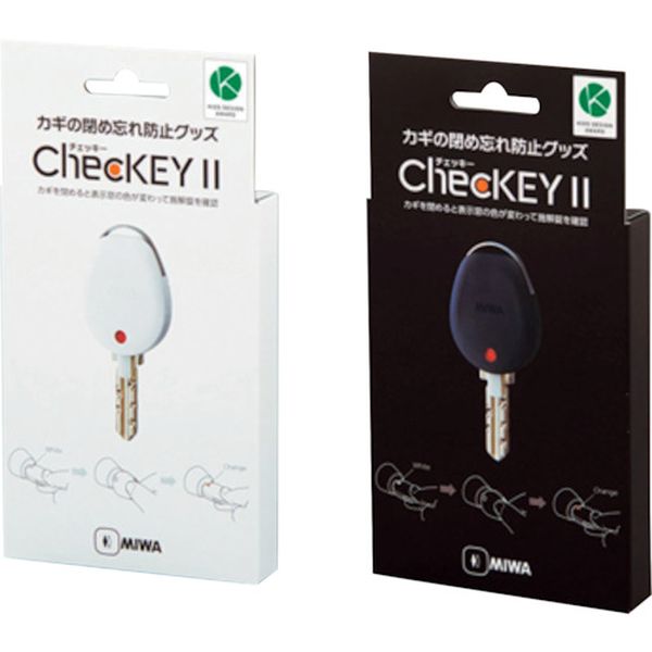 【メーカー在庫あり】 CHECKEY2WT 美和ロック(株) MIWA カギの閉め忘れ防止グッズCh ...