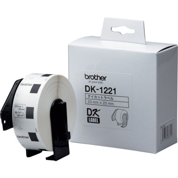 【メーカー在庫あり】 DK1221 ブラザー工業(株) ブラザー DKラベル(QLシリーズ用)幅23mm×長さ23mm DK-1221 JP店