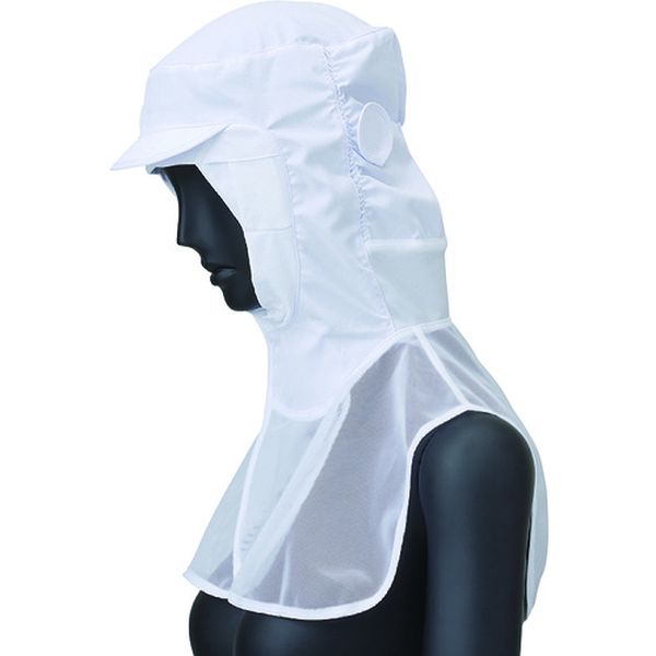 Hats - 【メーカー在庫あり】 FCPU1703A9LL (株)サーヴォ サンペックス フードケープ付 ホワイト LL FCPU-1703-A9-LL JP店