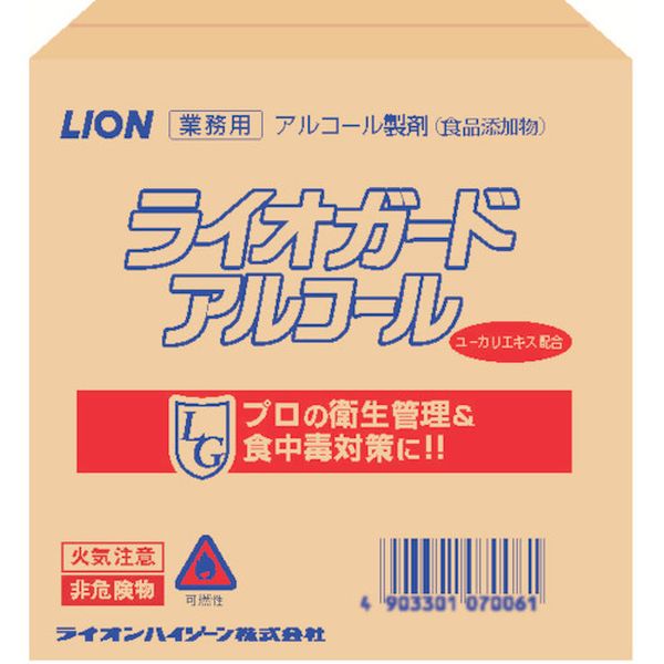 【メーカー在庫あり】 ライオン(株) ライオン アルコール除菌剤 ライオガード パックインボックス 20L (1個入) LGAL20L JP店