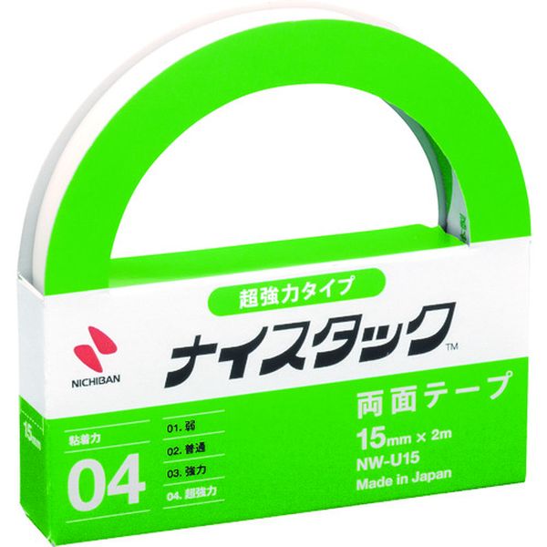 【メーカー在庫あり】 NWU15 ニチバン(株) ニチバン 両面テープ ナイスタック超強力タイプ 15mmX2m NW-U15 JP店