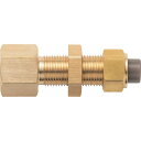 【メーカー在庫あり】 PNF8X6PT14BS (株)潤工社 潤工社 黄銅製継手(ミリ系列) 隔壁メスユニオン 8×6mm Rc1/4 PNF-8X6-PT1/...