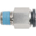 【メーカー在庫あり】 PNM4PT14BSM (株)潤工社 潤工社 ワンタッチ継手Mシリーズ ニップル 4mm PT1/4 PNM-4-PT1/4-BSM JP...
