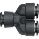 【メーカー在庫あり】 PYAM12PM (株)潤工社 潤工社 ワンタッチ継手Mシリーズ ユニオンY 12mm PYAM-12-PM JP店