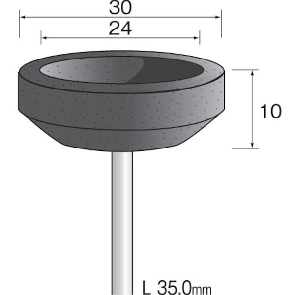 【メーカー在庫あり】 ミニター(株) ミニモ カップ砥石＃100 φ30 (10枚入) SA3413 JP店