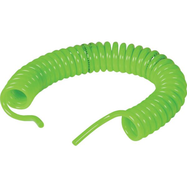・オイル、溶剤、その他の非水溶液に対する優れた耐久性があります。・機械的強度及び衝撃強度に優れています。・経年劣化に強く、長期間ご使用頂けます。・整備工場、塗装工場、一般生産工場の空圧工具、エアー作業に。・コイル径(mm)：95・色：蛍光緑・ホース内径×外径(mm)：11×16・使用範囲(m)：4・全長(mm)：880・コイル長(mm)：280・外径(mm)：16・内径(mm)：11・芯数：1・使用圧力：1.0MPa・流体温度：-20〜60℃・エステルベースポリウレタン・内径x外径：4x6mmのホースカラーは青色になります。・生産国 台湾・JANコード 4550414130979・質量 603g・コード：358-9238 ・品目：SPC11X164SPC11X16-4楽天 JP店　