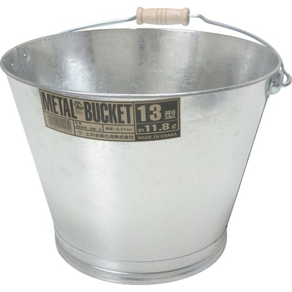 【メーカー在庫あり】 TKBK13N 土井金属化成(株) ヒシエス トタン改良バケツ TKBK-13N JP店