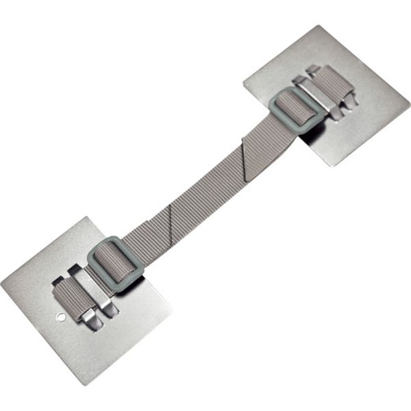 【メーカー在庫あり】 家具・キャビネット転倒防止粘着金具 ティープレートベルトタイプ(メタリック)2個入り 耐荷重約360kg(2個使用時) TPB-7090M JP店