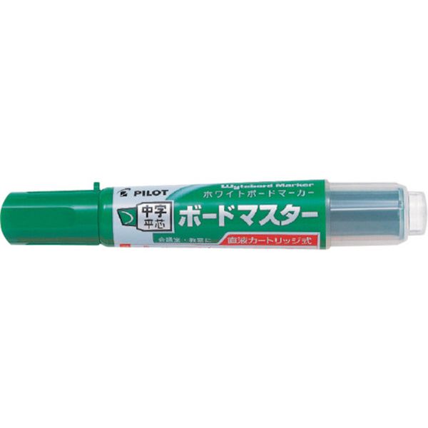 【メーカー在庫あり】 WMBM12LCG ホワイトボードマーカー ボードマスター 中字平芯 グリーン WMBM-12LC-G JP店