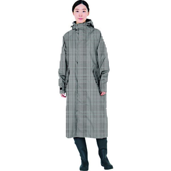 【メーカー在庫あり】 744077M (株)カジメイク カジメイク 7440 サイクルモードレインコート ギンガム M 7440-77-M JP店