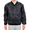 【メーカー在庫あり】 14695CAMO3L トーマセンイ(株) TEAGLES Vネック中綿キルトヤッケ ブラック迷彩3L 14695 JP店