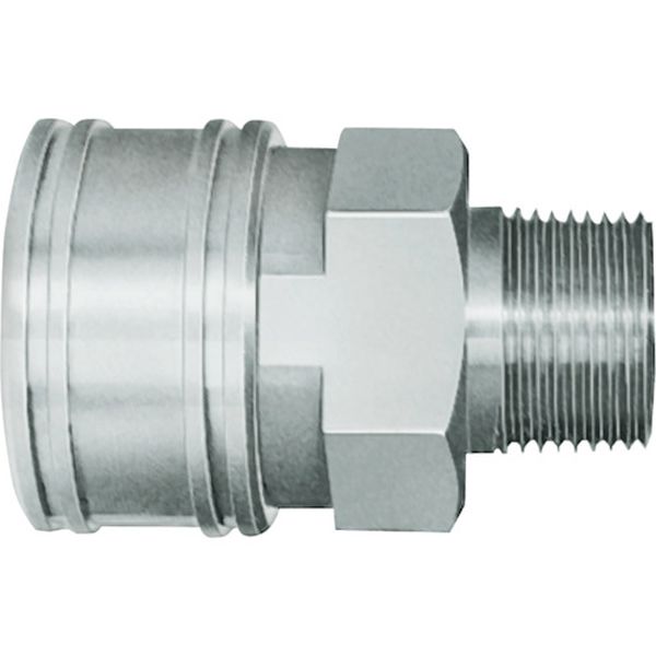 【メーカー在庫あり】 TSPカプラ ステンレス製 ニトリルゴムSG(NBR)(めねじ取付用ソケット) 相手側Rc1/8(00712) 1TSM JP店