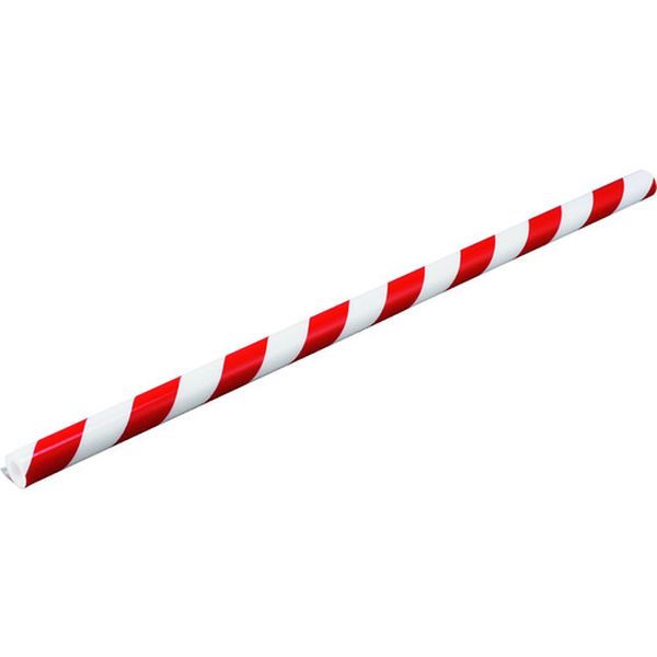 【メーカー在庫あり】 トラ柄パイプクッション 赤/白 TRC-38WR 38(18)Φ×1000mm 無反射 247012 JP店