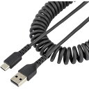 【メーカー在庫あり】 R2ACC1MUSBCABLE USBケーブル/A-C/1m/USB 2.0/コイル状/高耐久アラミド/BK R2ACC-1M-USB-CABLE JP店(2)