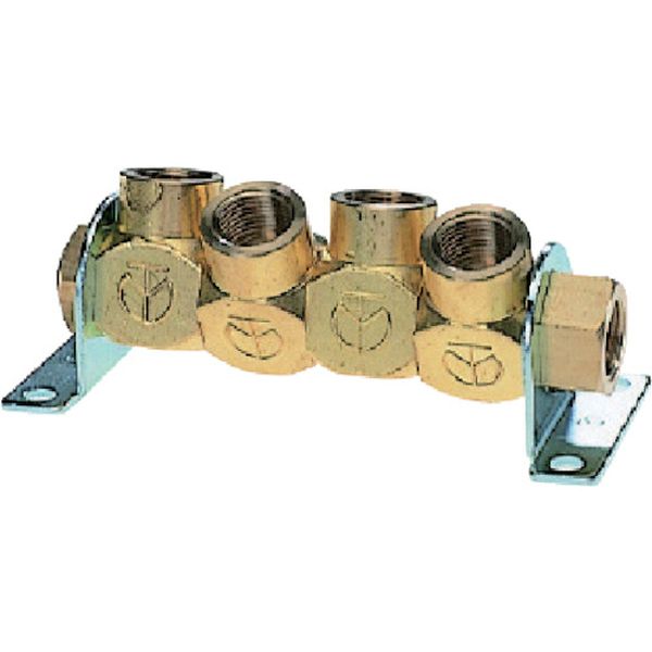 【メーカー在庫あり】 4MF11 千代田通商(株) チヨダ フリージョイント2 4WAY Rc1/8 4MF1-1 JP店