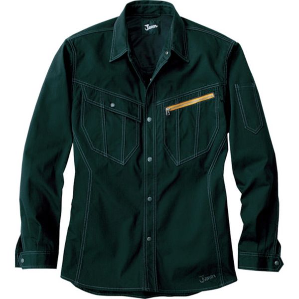 Work Clothes - 【メーカー在庫あり】 51904044EL (株)自重堂 Jawin ナガソデシャツ ELサイズ ブラック 51904-044-EL JP店
