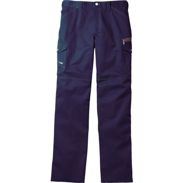 ・ワーカーのプライドに響くクールな1着です。・洗礼されたヨーロピアンテイストのデザインです。・消臭抗菌タイプです。・野帳も入る広いポケットを装備しています。・作業用。・色：ネイビー・ウエスト(cm)：106・股下(cm)：78・ヒップ(cm)：126・ワタリ幅(cm)：41.5・消臭・抗菌・帯電防止素材使用・デザインファスナー・裾パンツ紐通し穴・ダイヤドビー(ポリエステル60％、綿40％)・生産国 中国・JANコード 4932309540665・質量 400g・コード：855-7294 ・品目：5210201110652102-011-106楽天 JP店　