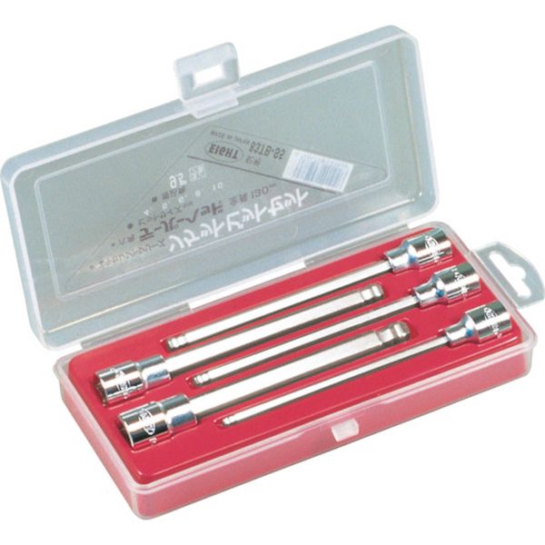 【メーカー在庫あり】 83TBS5 (株)エイト エイト 六角ソケットビット テーパー 130(差込角9.5)5本セッ..