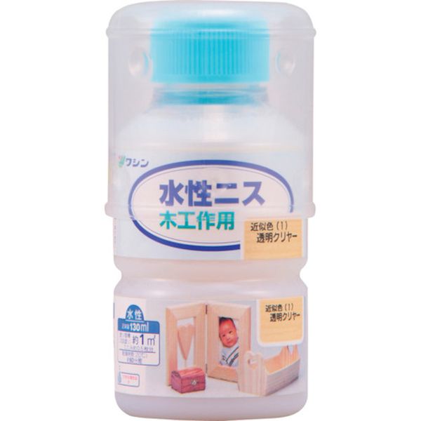 【メーカー在庫あり】 和信ペイント(株) 和信ペイント 水性ニス 透明クリヤー 130ml 910112 JP店