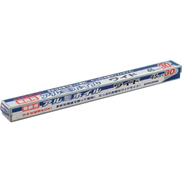 ・飛出し防止ストッパー付きです。・ホイル焼き、食品保存用に。・幅(mm)：450・長さ(m)：30・厚さ(μm)：11・本体:アルミニウム箔・刃:プラ刃・生産国 中国・JANコード 4903620670676・質量 470g・コード：511-0992 ・品目：AF453011AF-45-30(11)楽天 JP店　