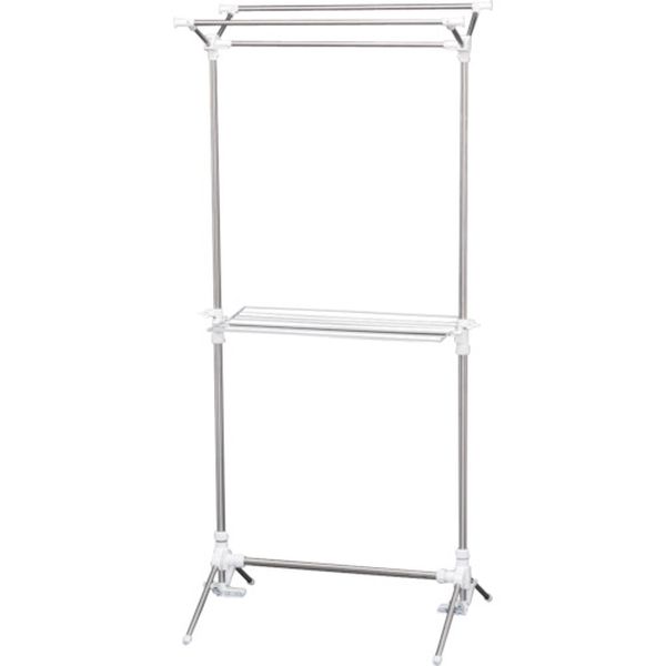 【メーカー在庫あり】 CLS800SER アイリスオーヤマ(株) IRIS 527182 ステンレス室内物干し ホワイト CL..