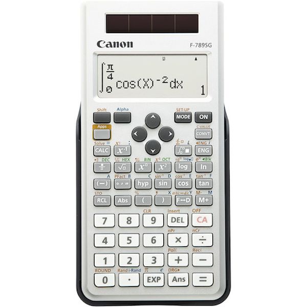 ・445関数・機能、79化学定数収録の充実機能の関数電卓フラッグシップモデルです。・10桁、19メモリー、不等式計算や微積分、行列、ベクトル計算等の高度な計算機能を搭載しました。携帯用ポーチ付き。土地家屋調査士・測量士試験に対応。・分数やルート記号をみたまま表示・入力できる教科書ビューディスプレイを採用しました。・ショートカットで数式を入力できるAppsキー搭載しています。・対象：電気・電子、物理、生産管理・機械・工作、情報処理、土木・建築・測量、化学・生物・医学・薬学、数学・経済・社会・統計　土地家屋調査士・測量士試験に対応。・桁数：10・縦(mm)：168・横(mm)：80・厚さ(mm)：13・445関数・機能・表示桁数 仮数10桁・79科学定数収録・19メモリー・教科書ビューに対応・土地家屋調査士試験対応・ソーラー＋ボタン電池(CR2032×1個)・生産国 中国・JANコード 4960999918150・質量 88g・コード：574-8222 ・品目：F789SGSLSOBF-789SG-SLSOB楽天 JP店　