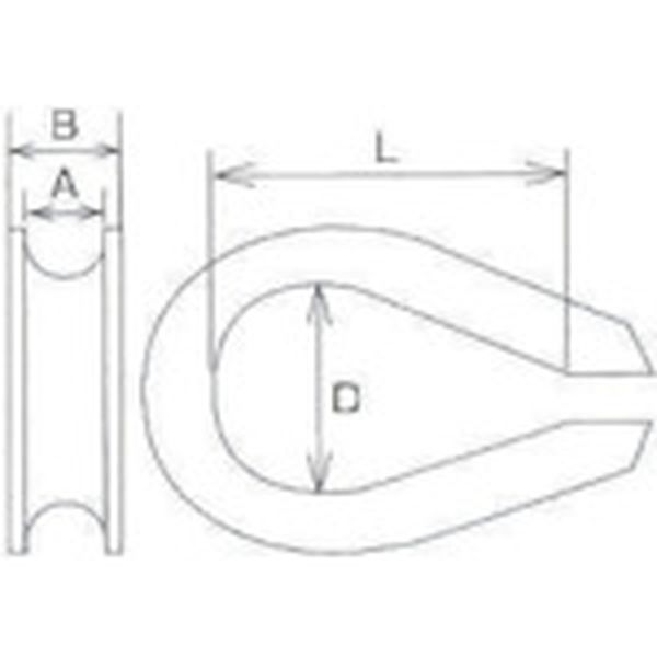 【メーカー在庫あり】 KR4 (株)水本機械製作所 水本 フック ステンレス ライトシンブル 使用ロープ径4mm KR-4 JP店