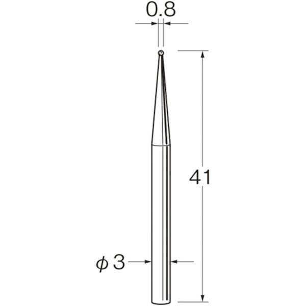 【メーカー在庫あり】 日本精密機械工作(株) リューター 軸付電着ボラゾン砥石N1008 N1008 JP店