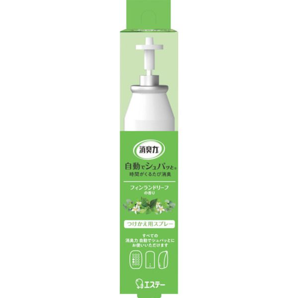 【メーカー在庫あり】 エステー(株) エステー 消臭力 自動でシュパッと つけかえ フィンランドリーフの香り ST12762 JP店