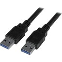【メーカー在庫あり】 USBケーブル/A-B/3m/USB 3.0/5Gbps/オス・オス/ブラック USB3SAA3MBK HD店