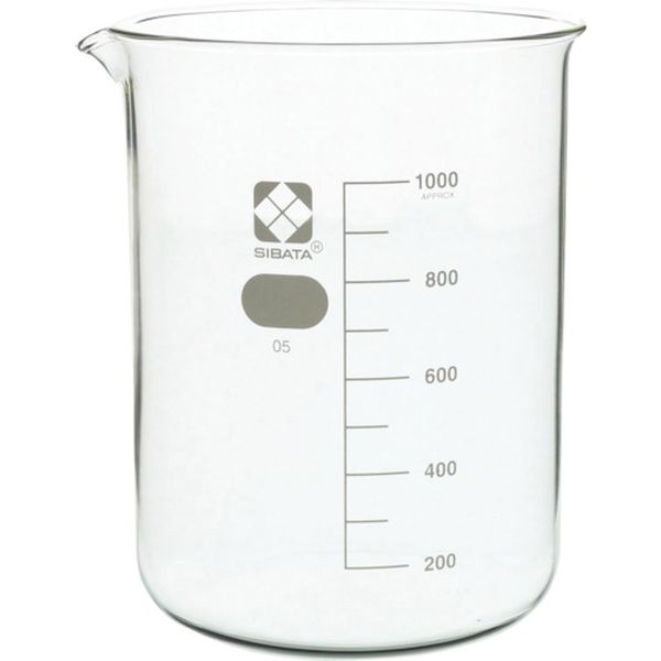 【メーカー在庫あり】 0100201000A 柴田科学(株) SIBATA ビーカー 目安目盛付 1000mL 010020-1000A HD店