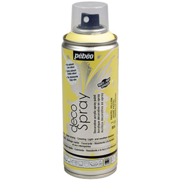 【メーカー在庫あり】 ペベオ・ジャポン(株) ペベオ デコスプレー200ml マット色 パステルイエロー 093..