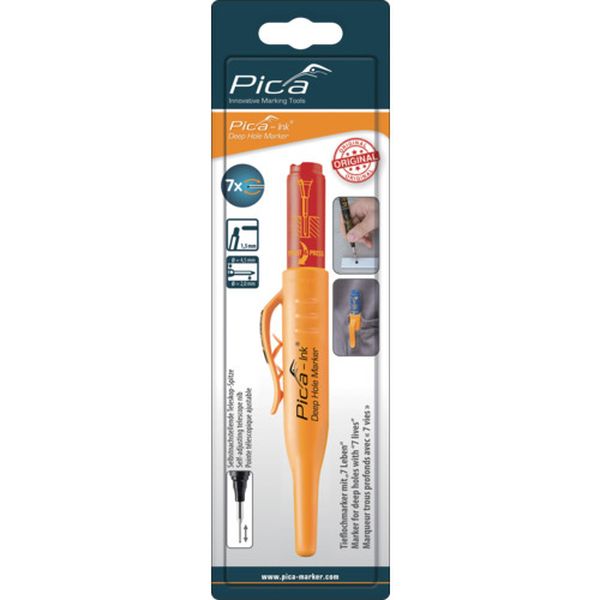 【メーカー在庫あり】 Pica ピカマーカー 深穴インクマーカー“Ink” 赤 ブリスターパック 15040SB03 JP店