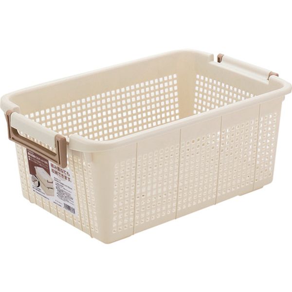 【メーカー在庫あり】 不動技研(株) ライフナビ 重ね収納バスケット(M) IV F26603 266435 JP店