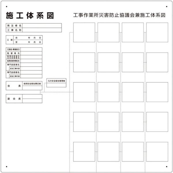 Work Supplies - 【メーカー在庫あり】 31779B ユニット(株) ユニット 施工体系図 屋内外用 317-79B JP店