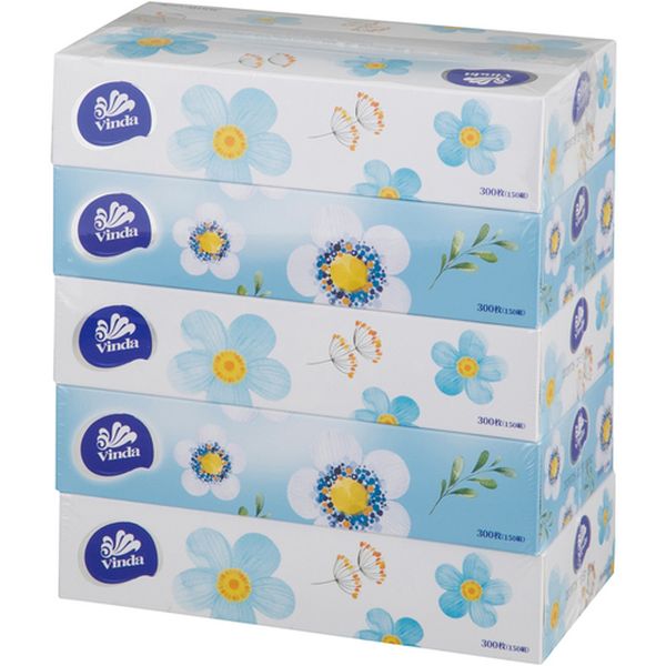 Tissue - 【メーカー在庫あり】 4379701 アズワン(株) AS ティッシュペーパー ボックスタイプ 5個入り VINDABOX 4-3797-01 JP店