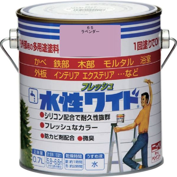 Rakuten - 【メーカー在庫あり】 水性フレッシュワイド 0.7L ラベンダー HTA145-0.7 4976124028519 JP店