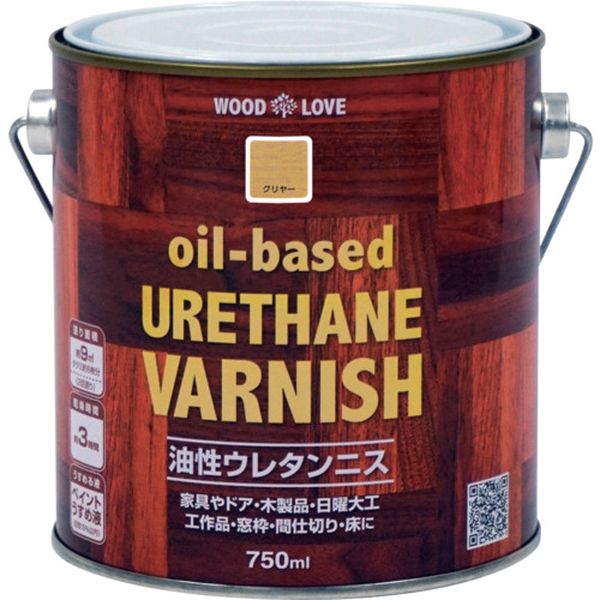 Rakuten - 【メーカー在庫あり】 油性ウレタンニス 750ml クリヤー 300N046-750 4976124516801 JP店
