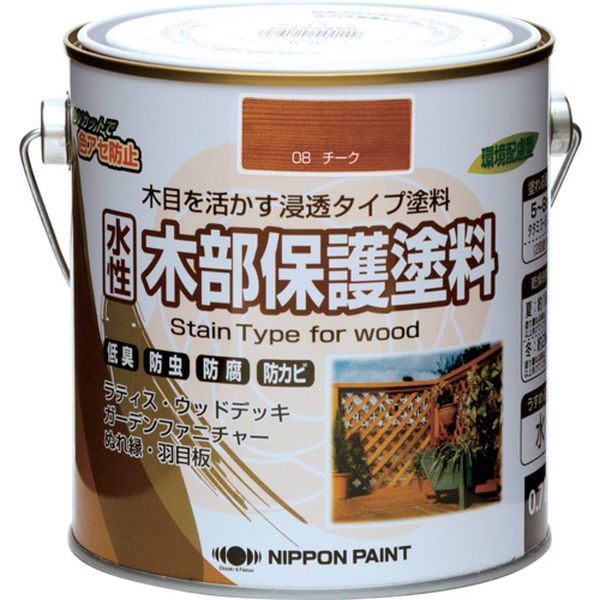 【メーカー在庫あり】 水性木部保護塗料 0.7L チーク HXY008-0.7 4976124544170 JP店